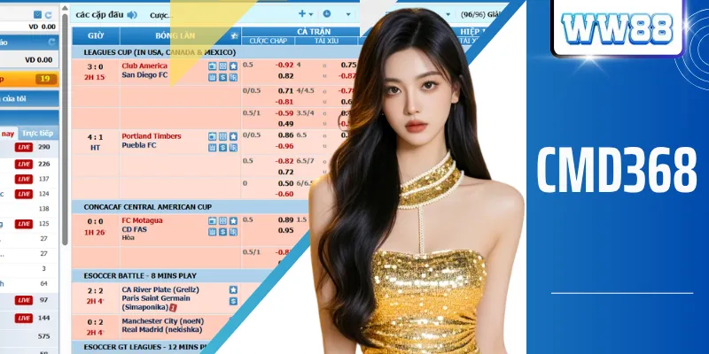 CMD368 | Sảnh Cá Cược Thể Thao Uy Tín Thưởng Đến 100%