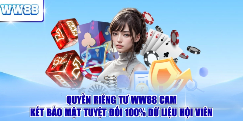 Quyền riêng tư WW88 cam kết bảo mật tuyệt đối 100% dữ liệu hội viên