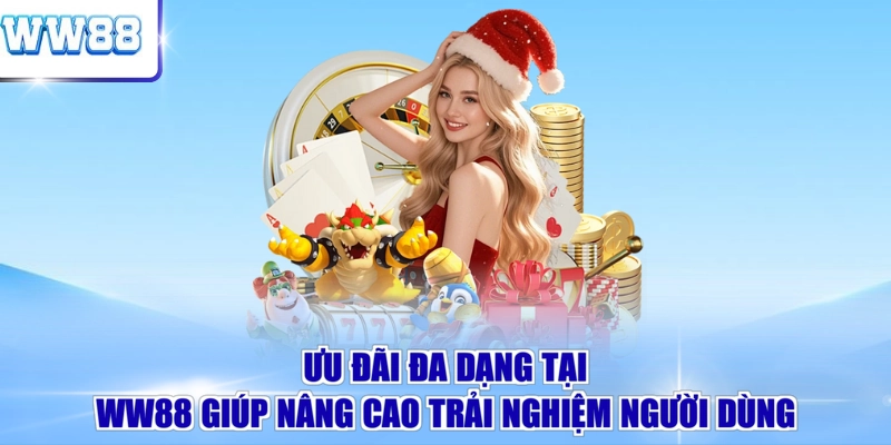 Ưu đãi đa dạng tại WW88 giúp nâng cao trải nghiệm người dùng